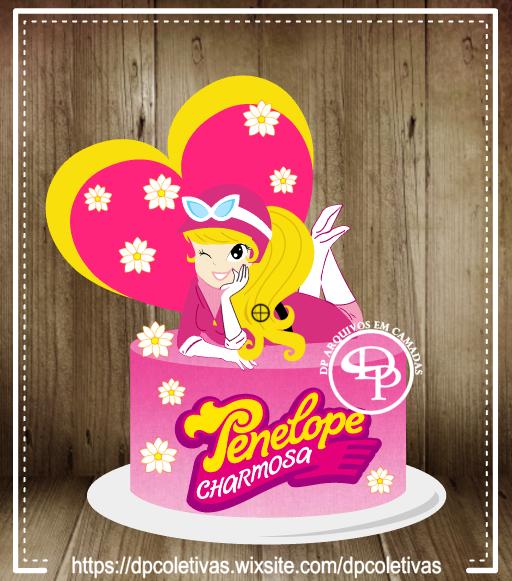 Topo de bolo Penelope Charmosa