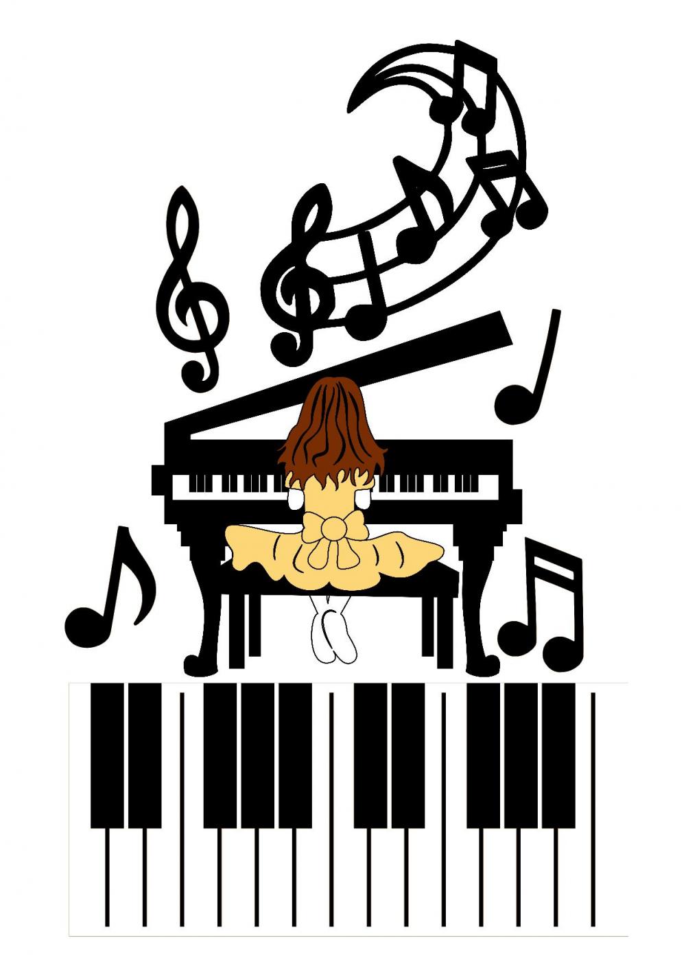 Topo de Bolo de Bolo Pianista