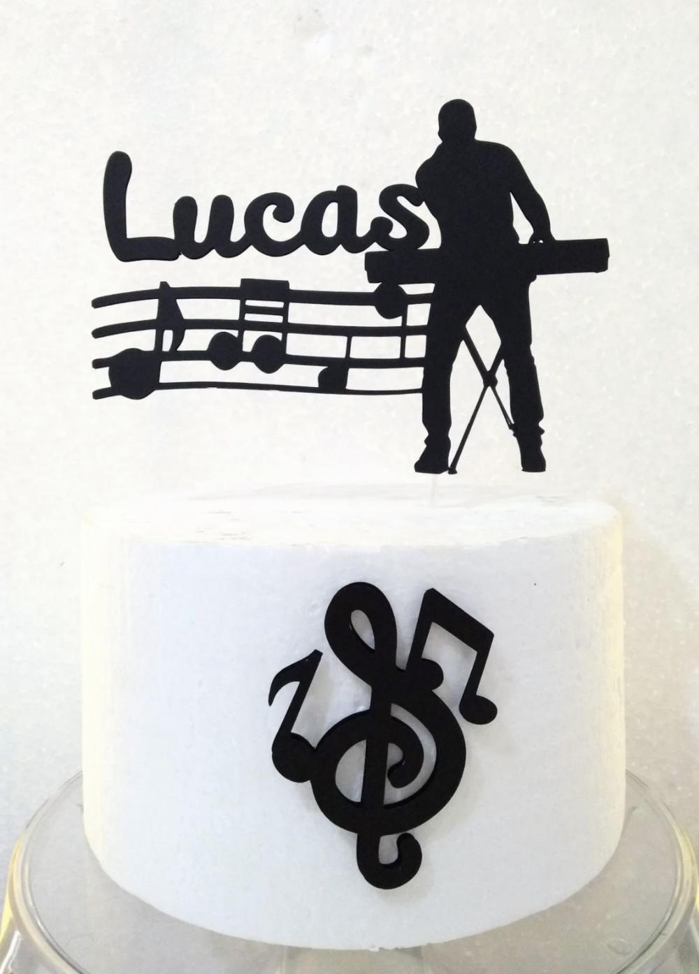 Topo de Bolo de Bolo Pianista