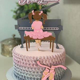 Topo de Bolo de Bolo Pianista