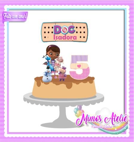 Topo de Bolo Doutora Brinquedo