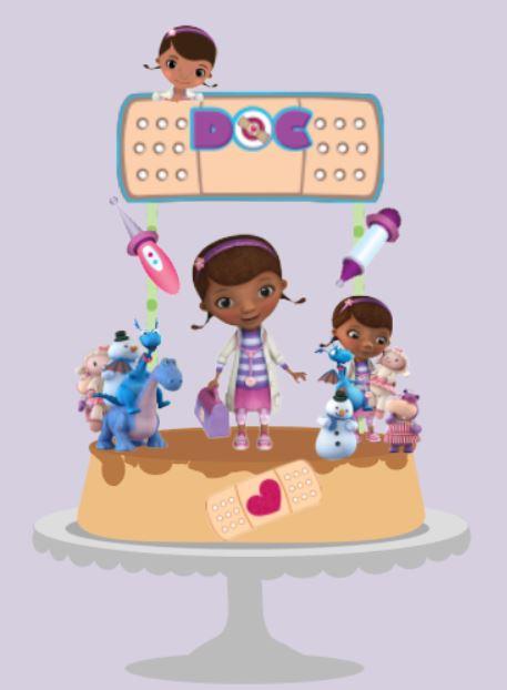 Topo de Bolo Doutora Brinquedo