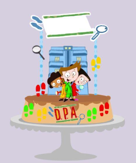 Topo de Bolo Detetive DPA