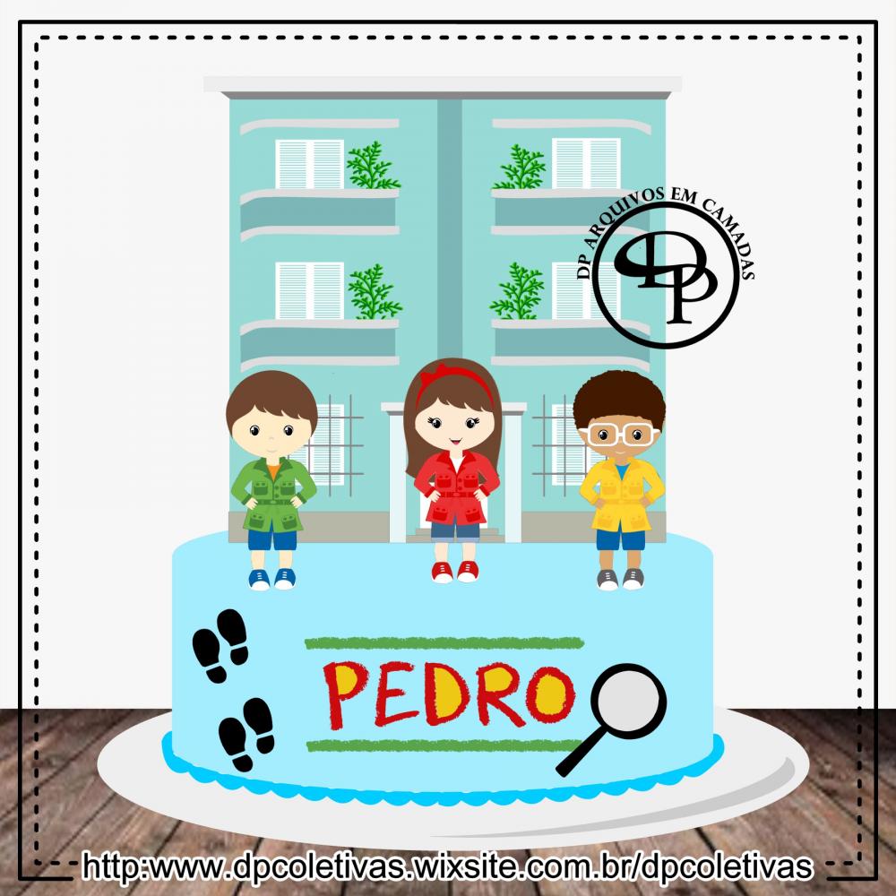 Topo de Bolo Detetive DPA