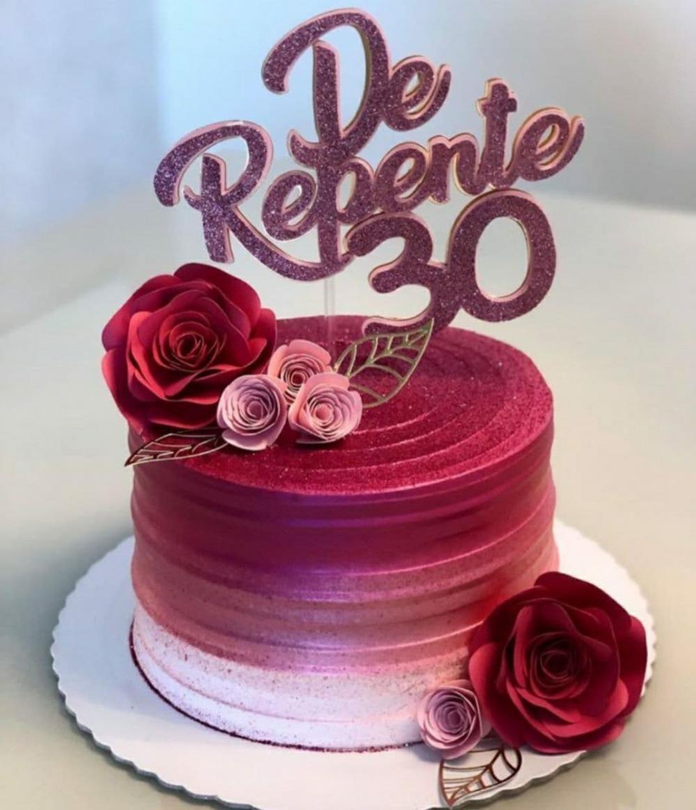 Topo de Bolo De Repente 30
