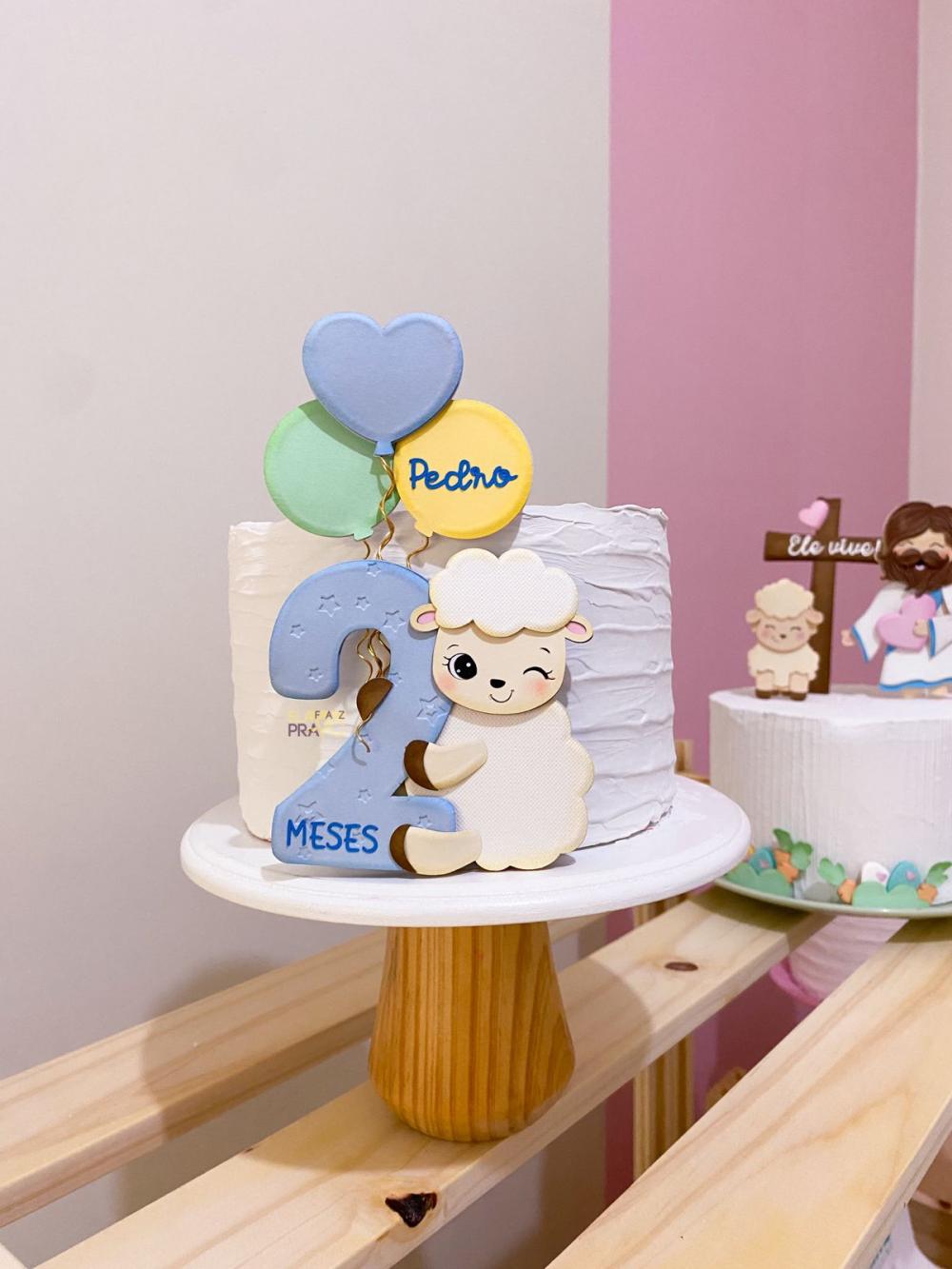 Topo de Bolo Ovelhinha