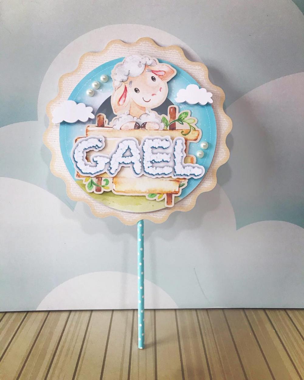 Topo de Bolo Ovelhinha