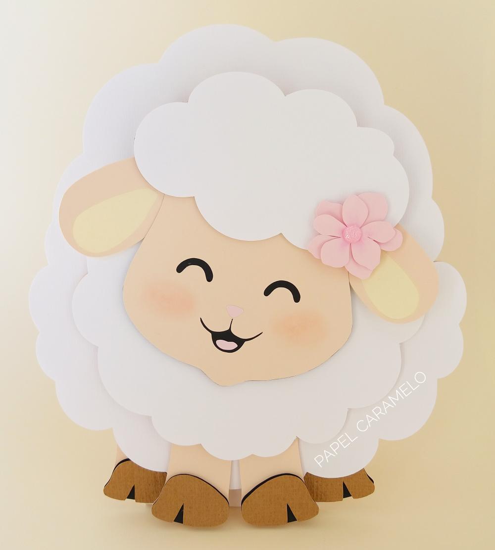 Topo de Bolo Ovelhinha