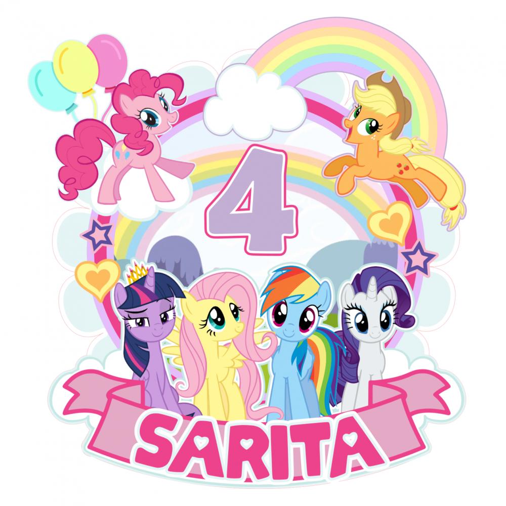 Topo de Bolo My Little Poney