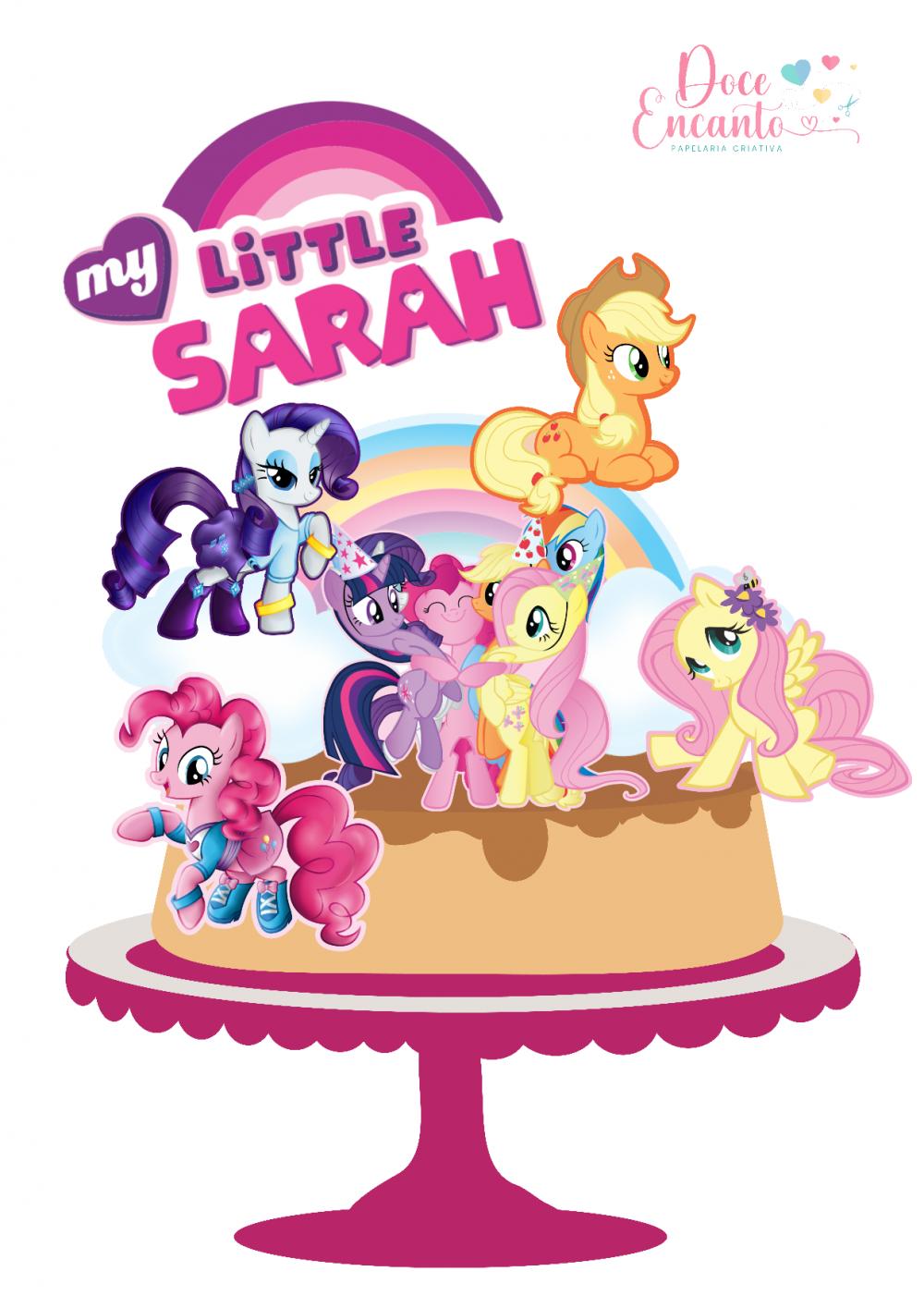 Topo de Bolo My Little Poney