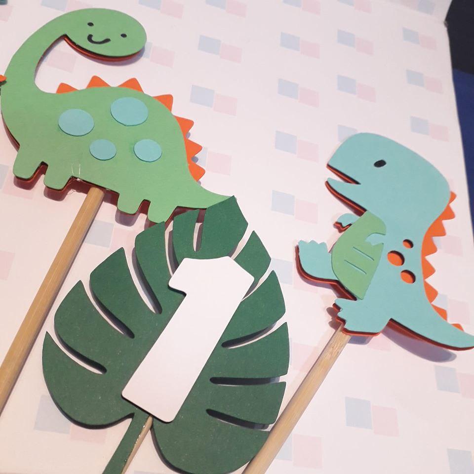 topo de bolo dinossauro