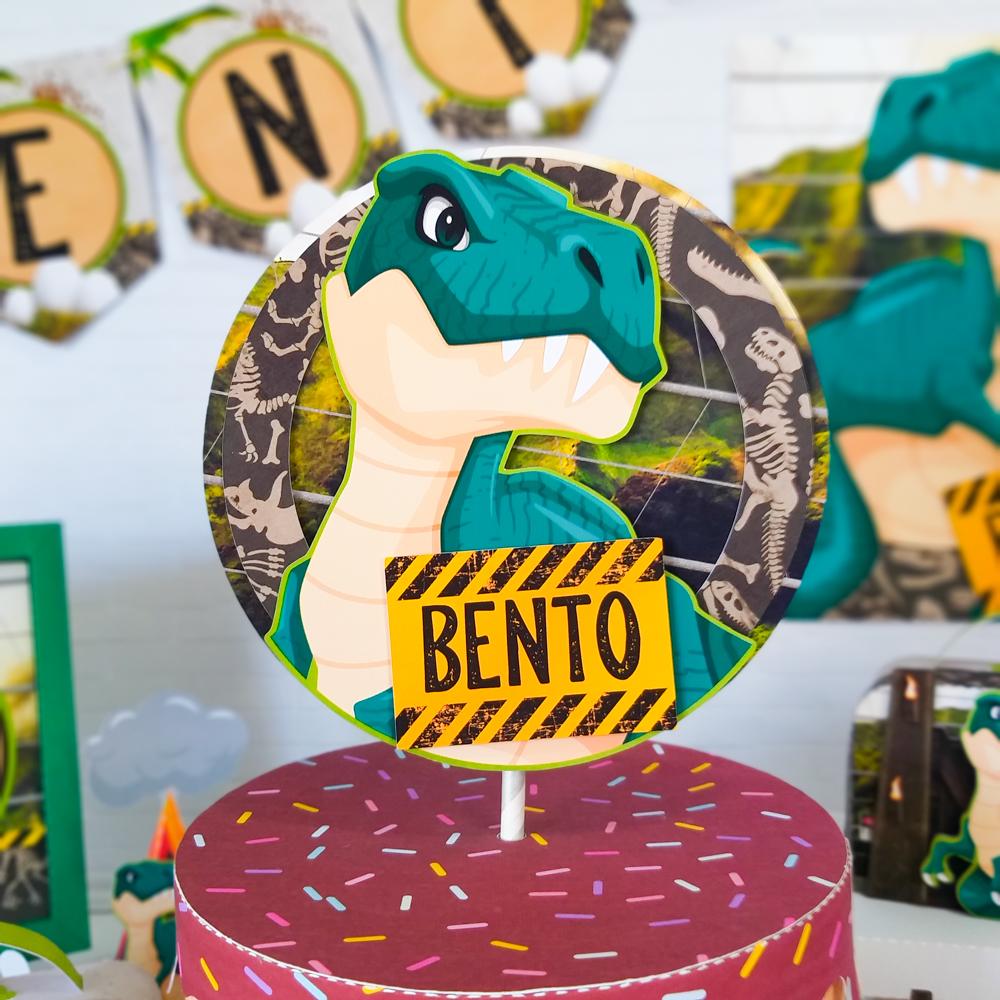 topo de bolo dinossauro