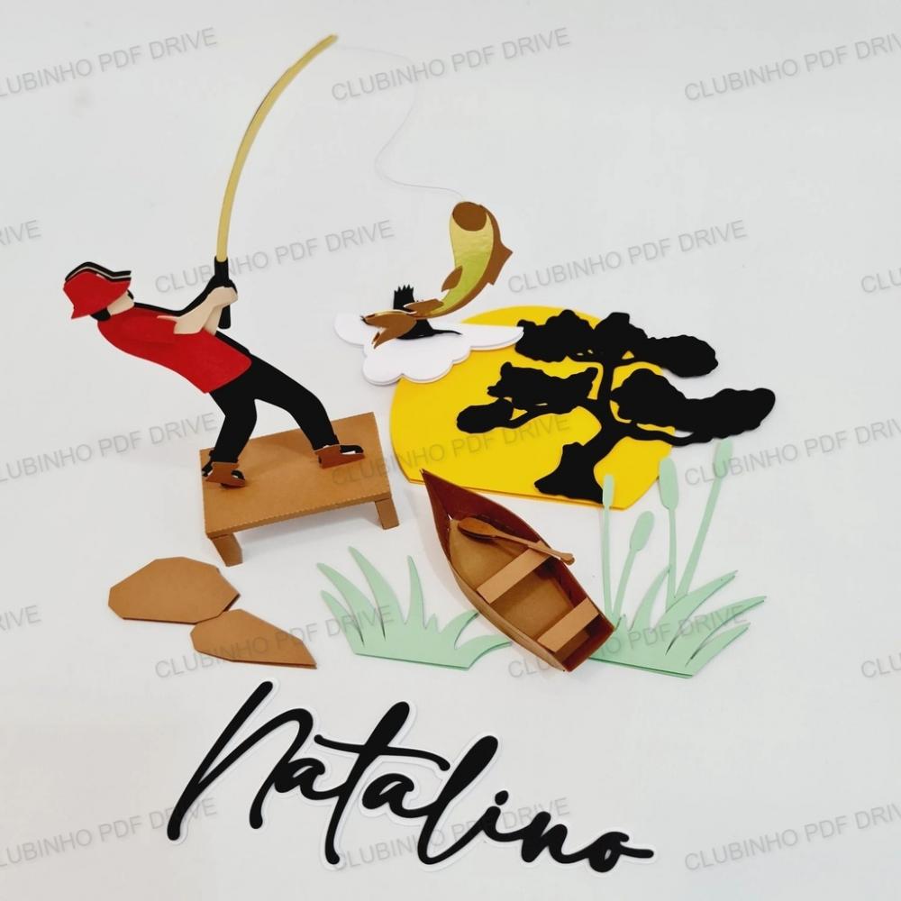 Topo de Bolo Pescaria