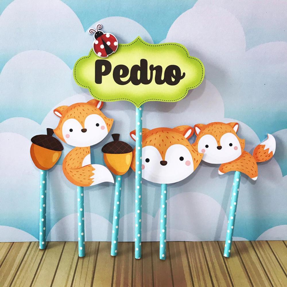 Topo de bolo Raposinha