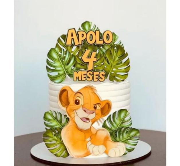 Topo de Bolo Rei Leão