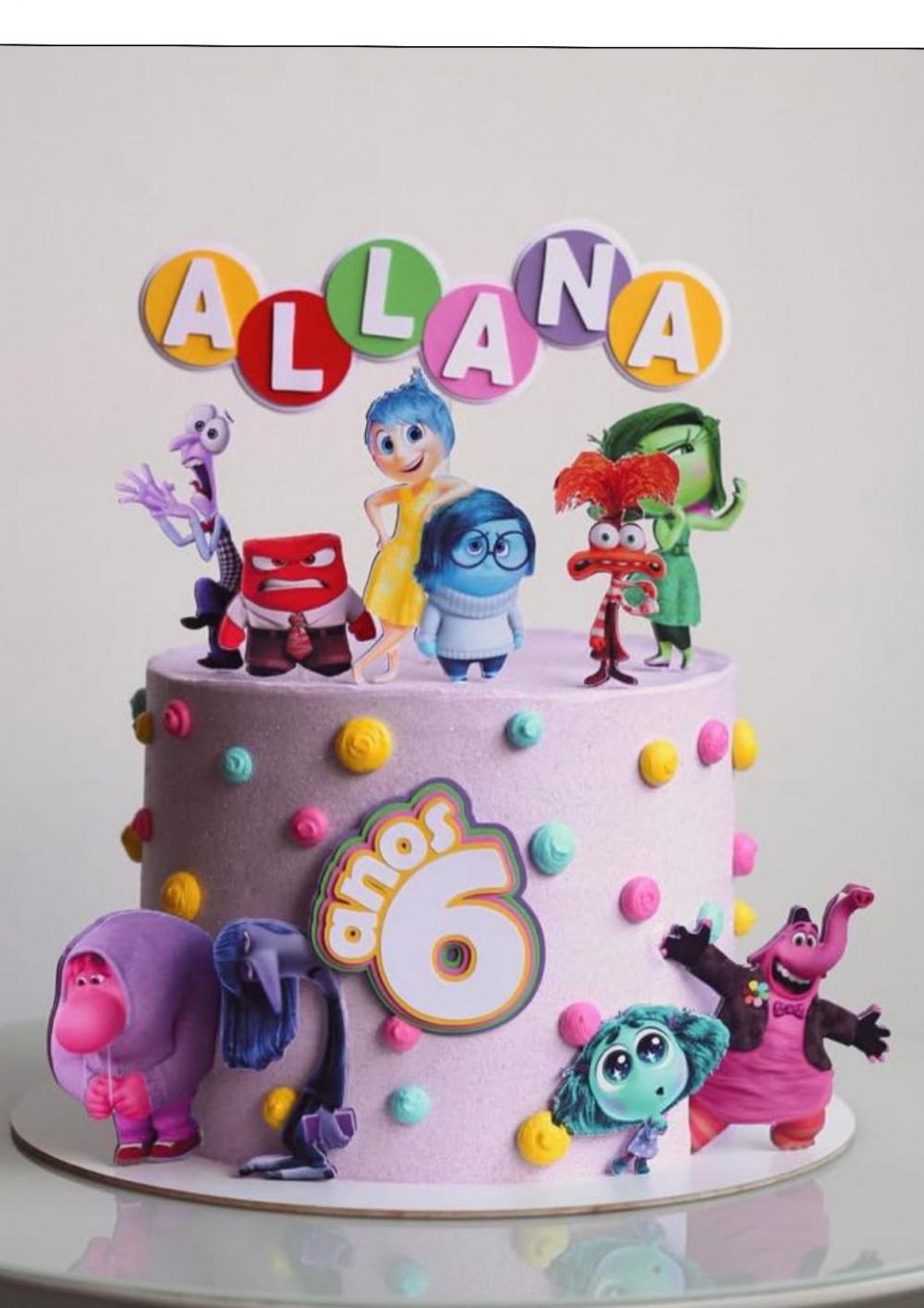 Topo de Bolo Divertidamente