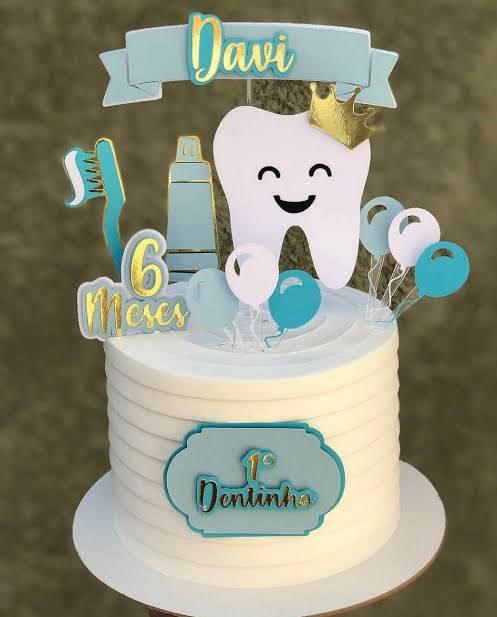 Topo de bolo Dentinho