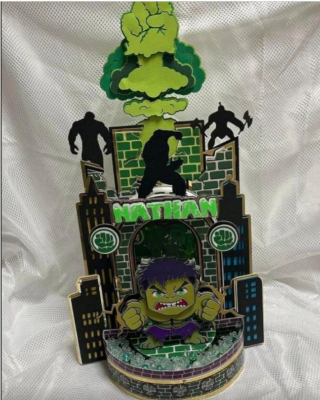 Arquivo de corte topo de bolo Hulk