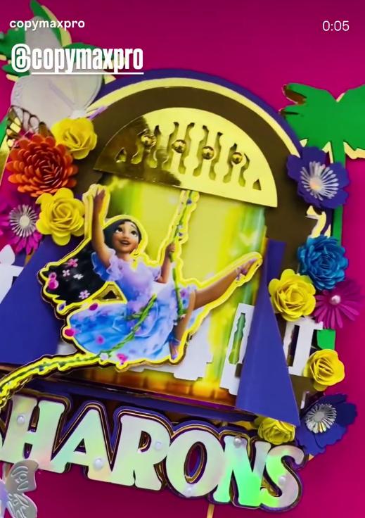 Arquivo de corte topo de bolo Encanto