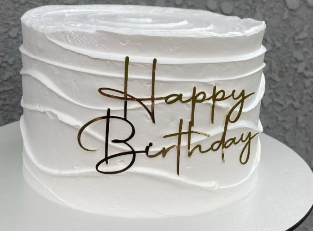 Topo de Bolo Happy Birthday
