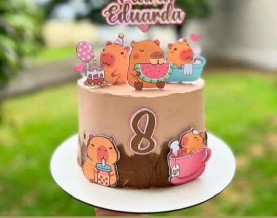 Topo de bolo Capivara
