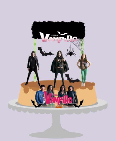 Topo de Bolo Chica Vampira