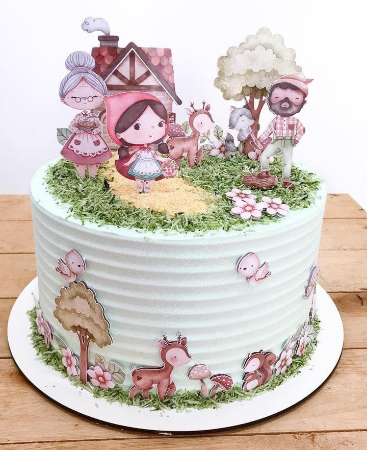 Topo de Bolo Chapeuzinho Vermelho