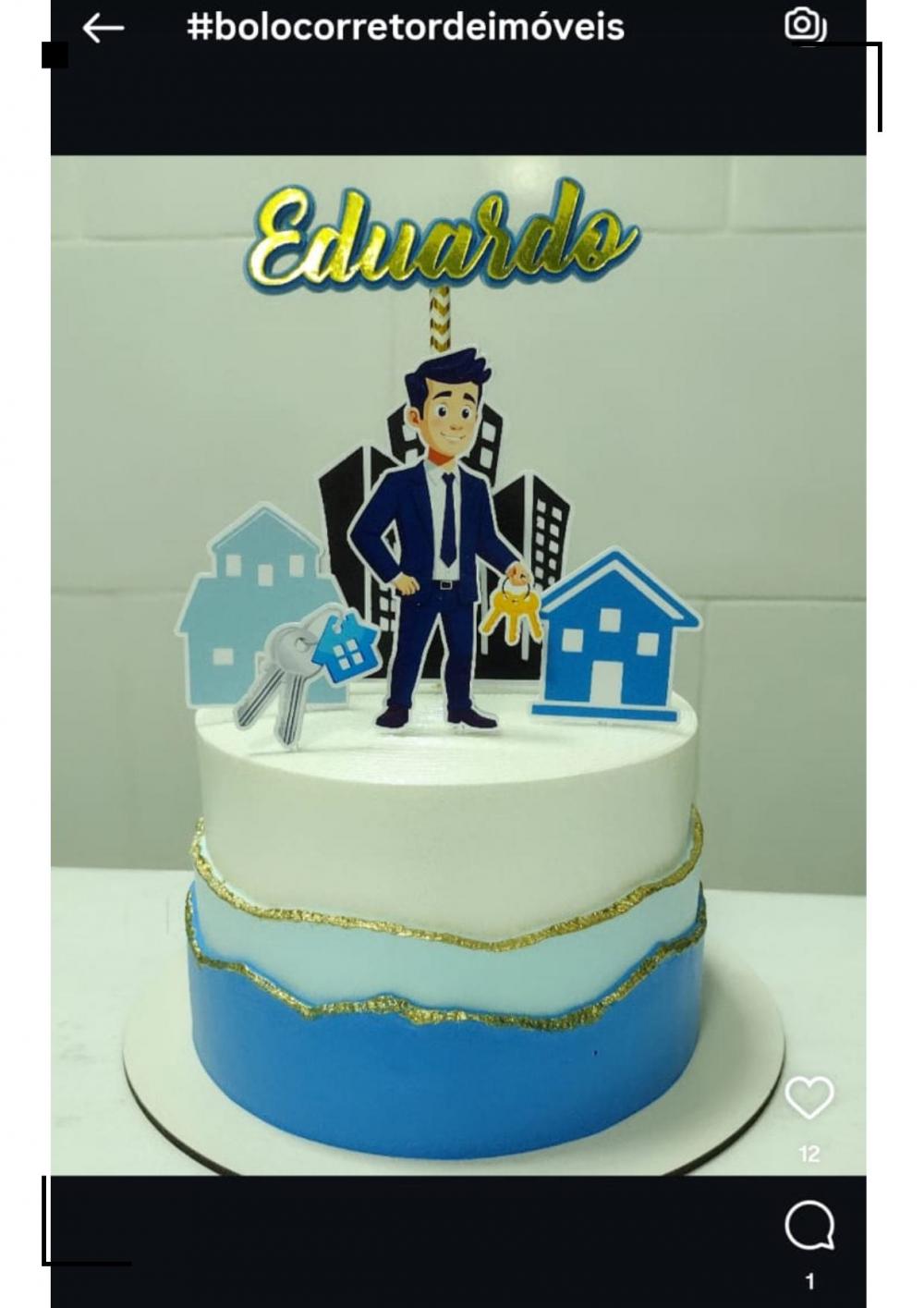 Topo De Bolo Corretor de Imóveis
