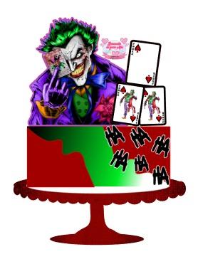 Topo de Bolo Coringa