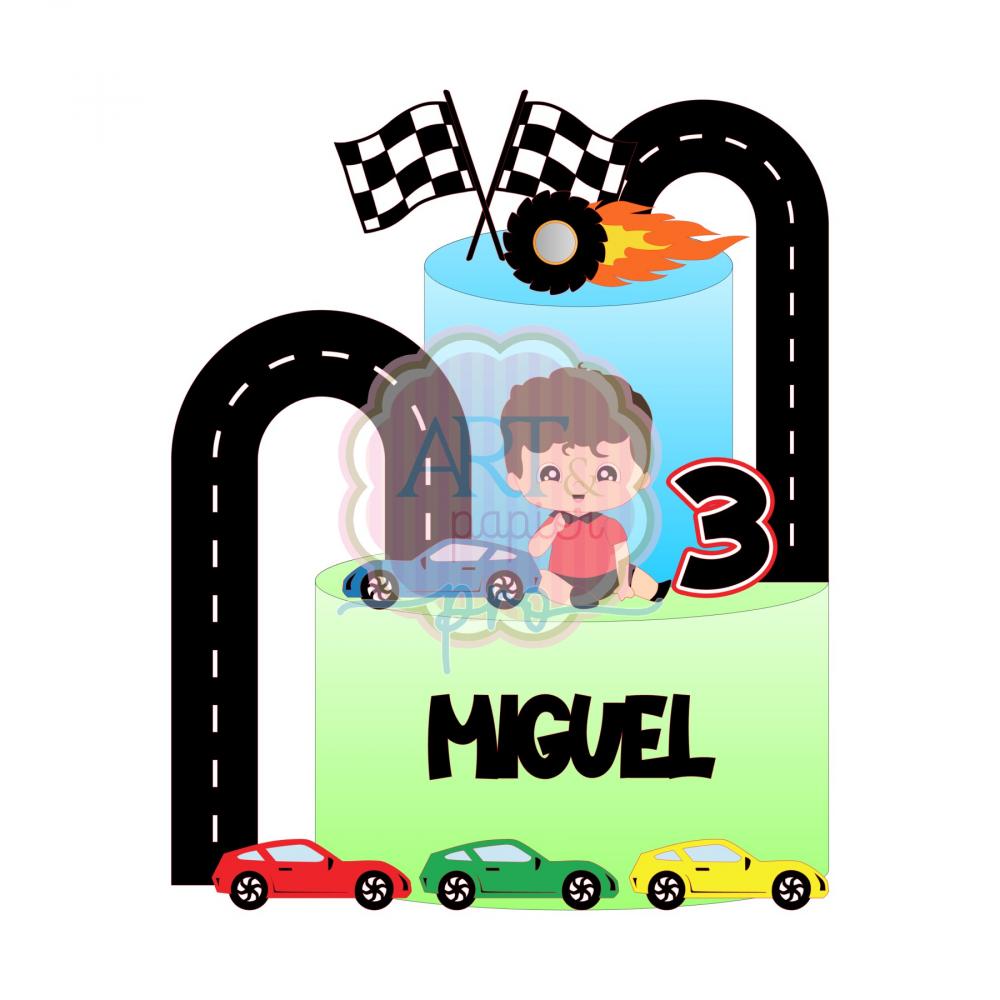 topo de bolo corrida