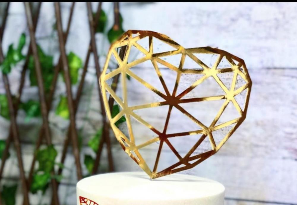 Topo de Bolo Coração