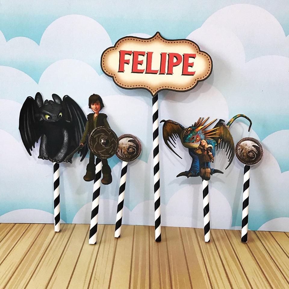 Topo de Bolo Como treinar seu dragao