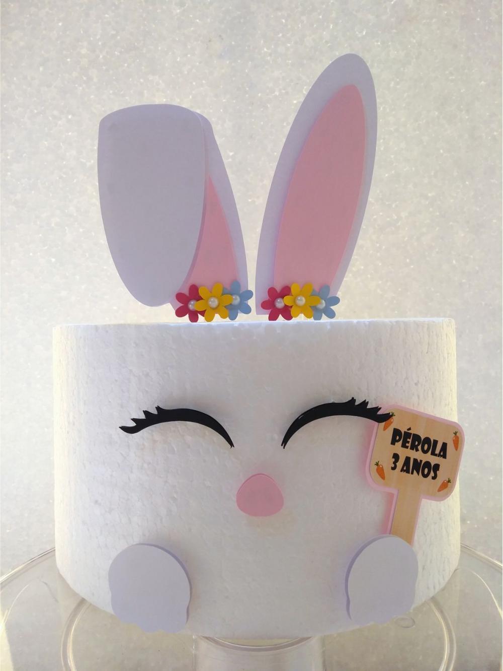 Topo de bolo Coelhinho