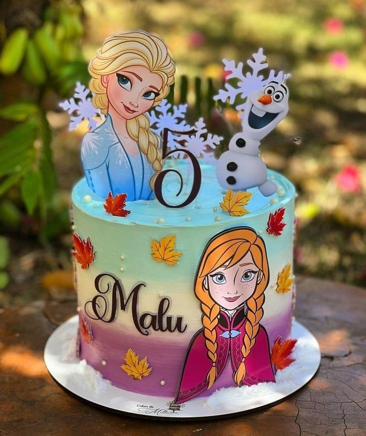 Topo de bolo Frozen