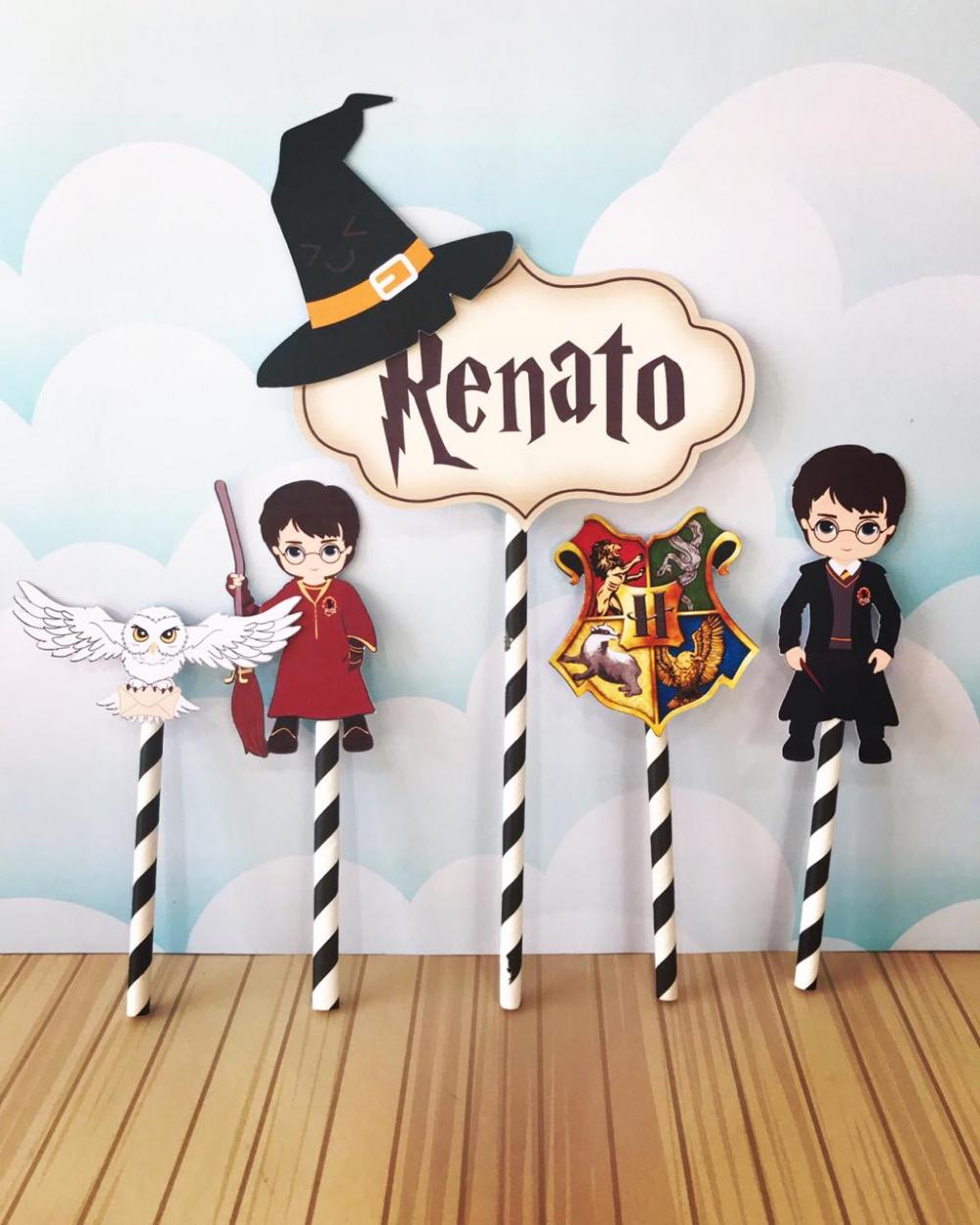 Topo de Bolo harry Potter