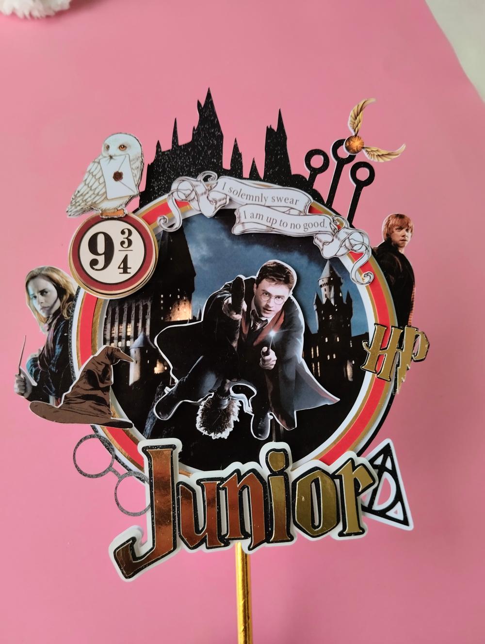 Topo de Bolo harry Potter