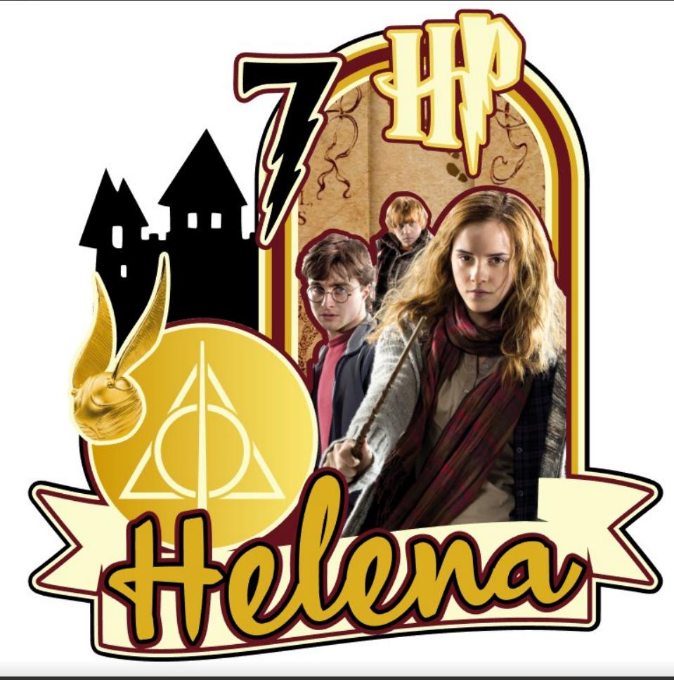 Topo de Bolo harry Potter