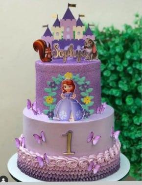 Topo de Bolo Princesa Sofia