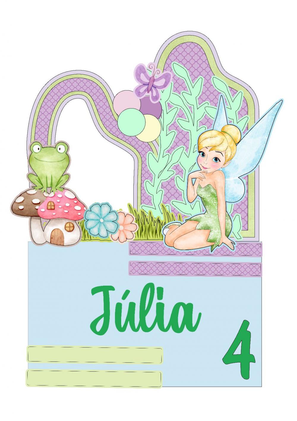 Topo de Bolo Sininho