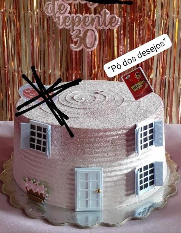 Topo de Bolo De Repente 30