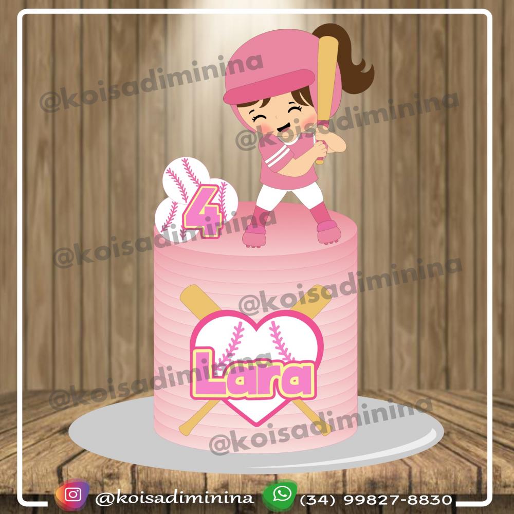 Topo de bolo Baseball