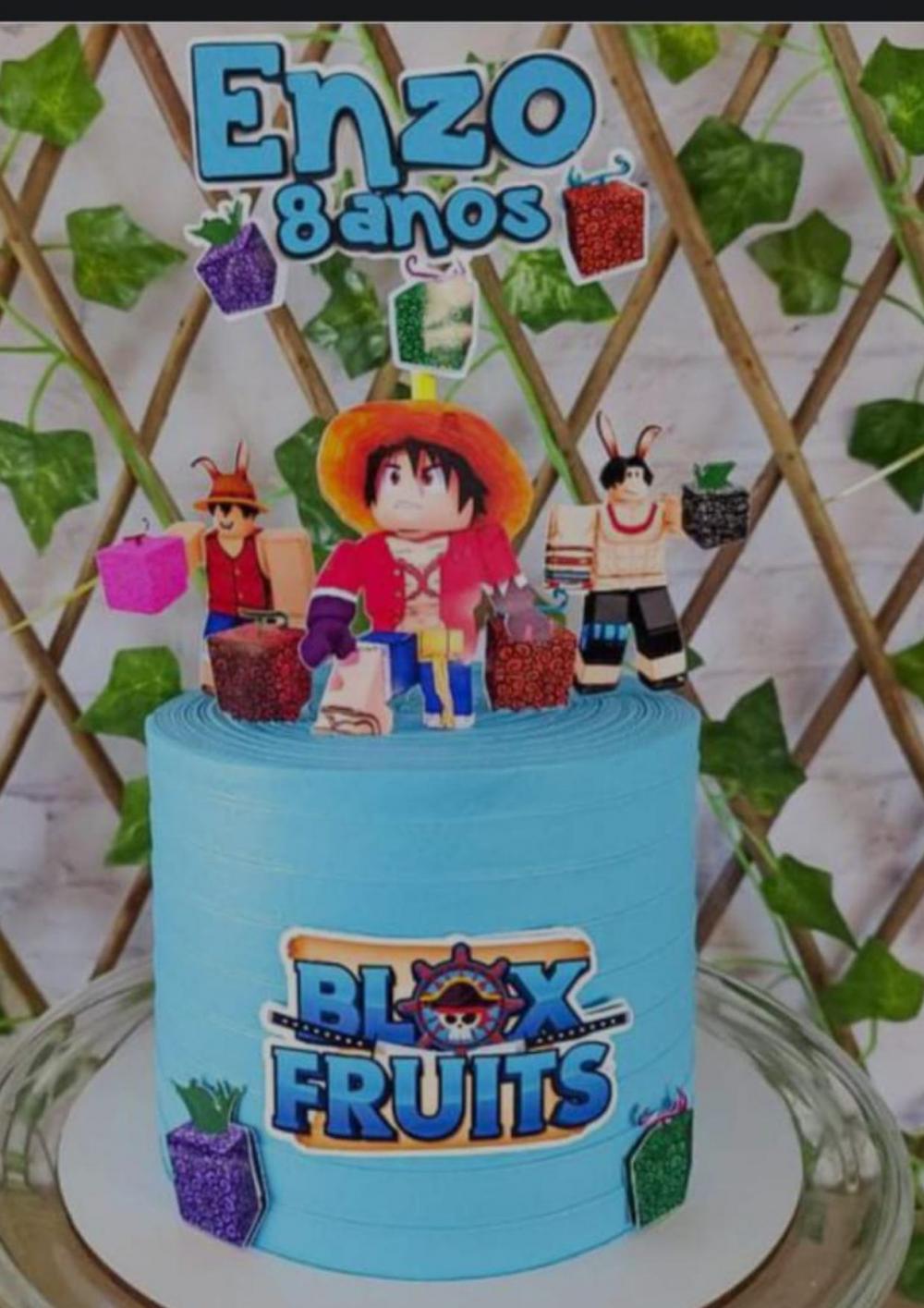 Topo de bolo Blox Fruit