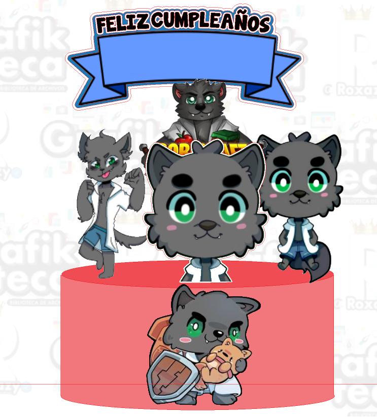 Topo de bolo Bobycraft