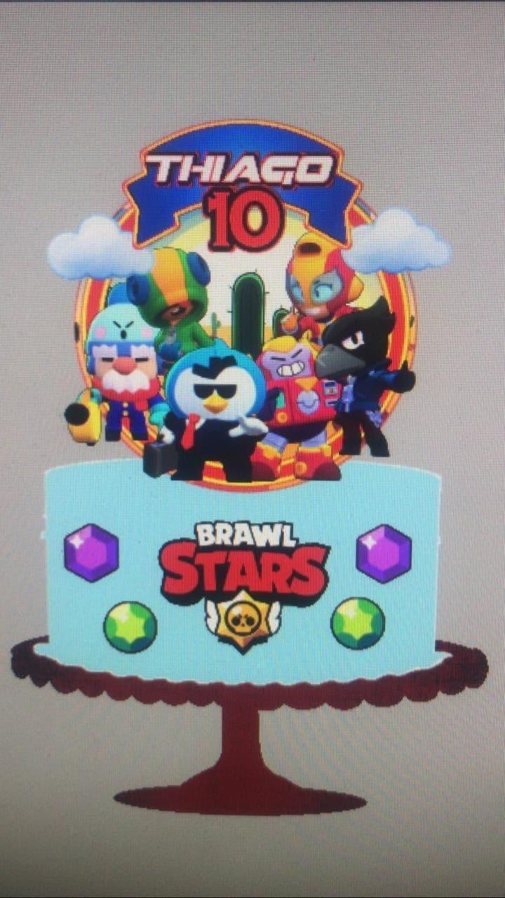 Topo de bolo Brawl Star