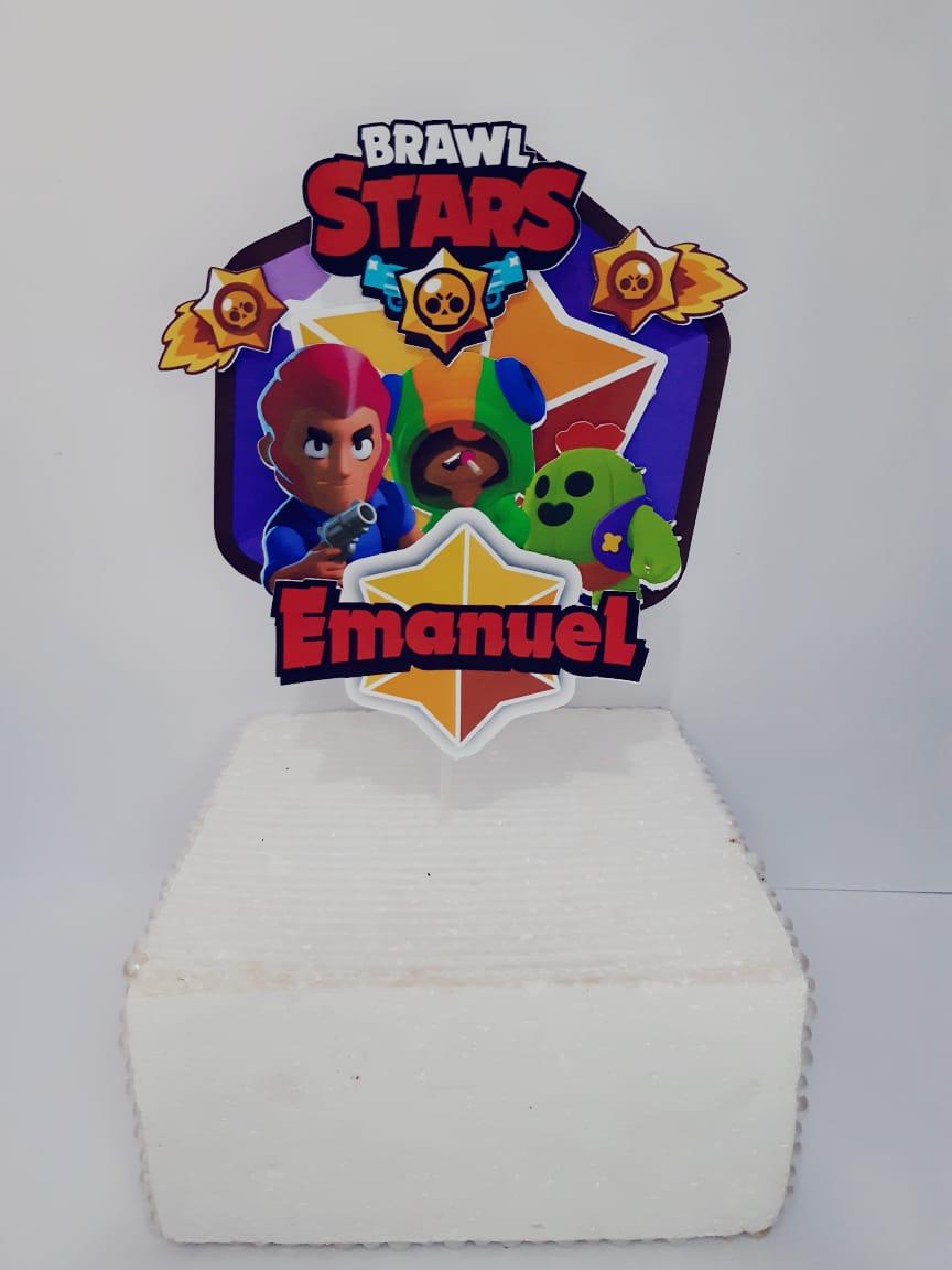 Topo de bolo Brawl Star