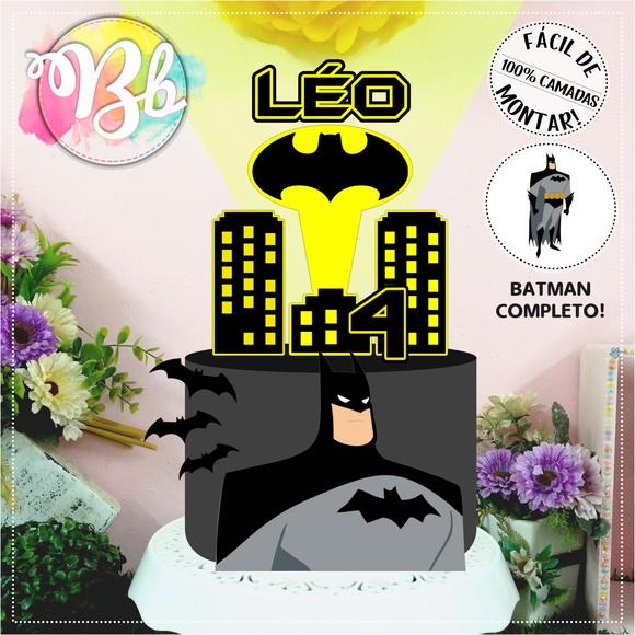 Topo de bolo Batman