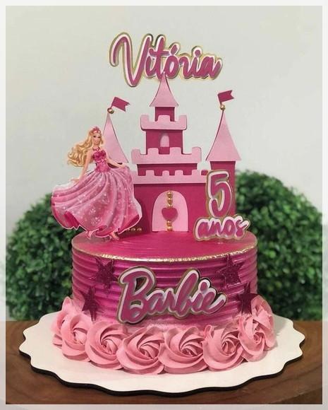 Topo de Bolo Barbie