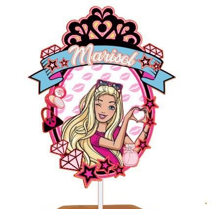 Topo de Bolo Barbie