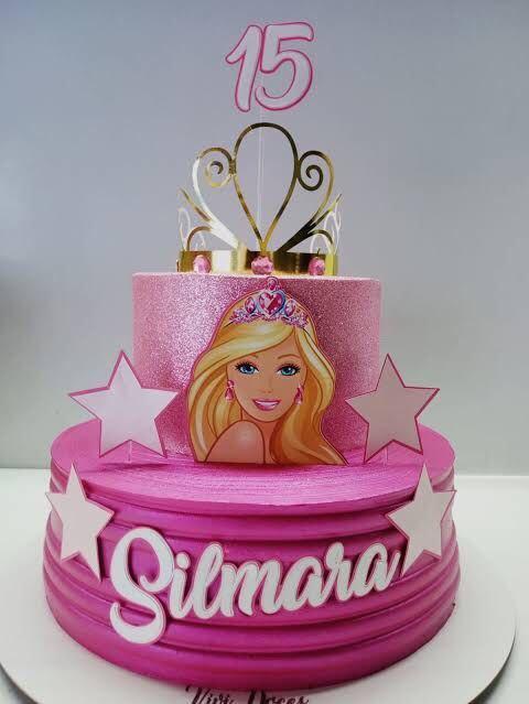 Topo de Bolo Barbie