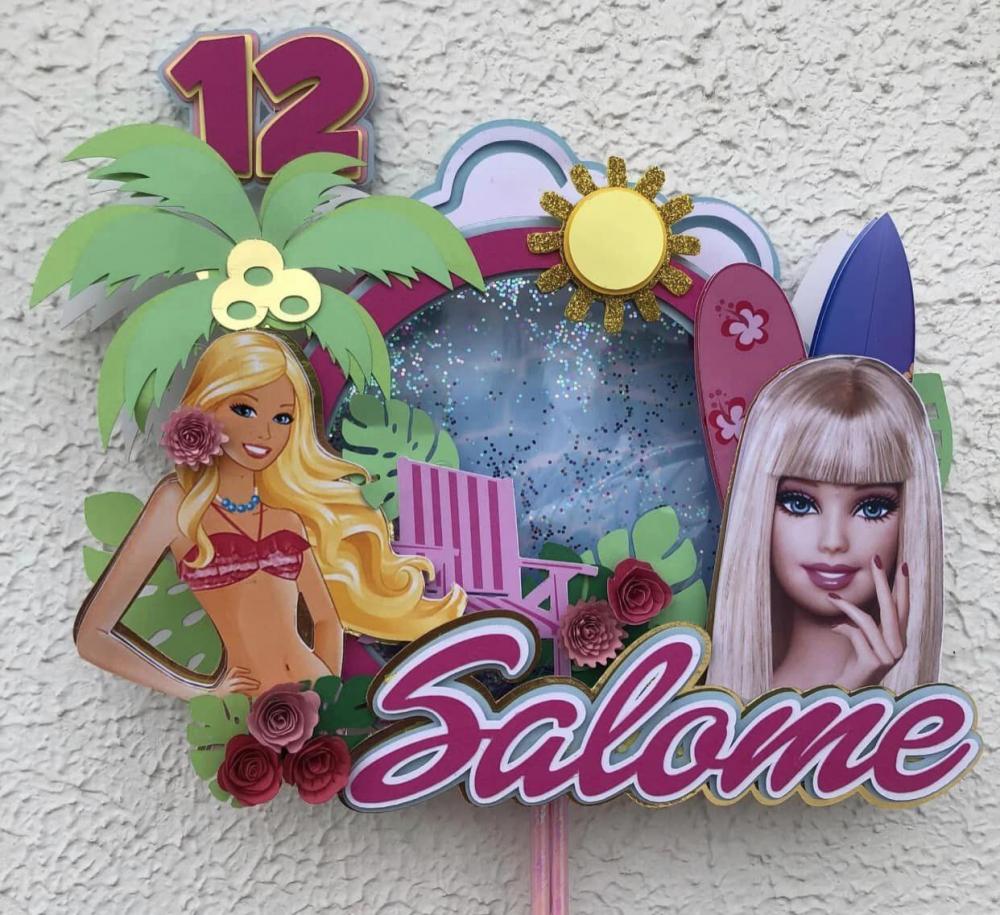 Topo de Bolo Barbie